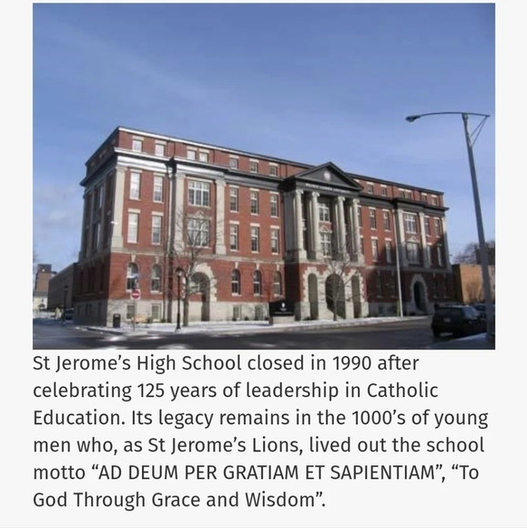 Vintage Single Stitch Highschool St. Jerome's Waterloo Green and White T Shirt S - Picture 9 of 9